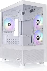 Thermaltake View 170 TG ARGB Snow Micro-ATX ミニタワー型
