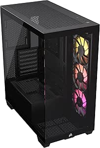 CORSAIR 3500X ARGB Tempered Glass ミドルタワーPCケース ブラック